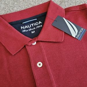 Dark Red Med Nautica True Deck Shirt